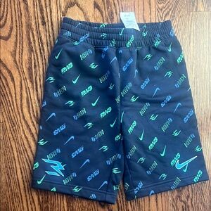 Nike Kids Navy  and Green Shorts - Sz Small Youth